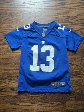 Nike Kids' New York Giants Royal Blue #13 Football Jersey (Beckham Jr)